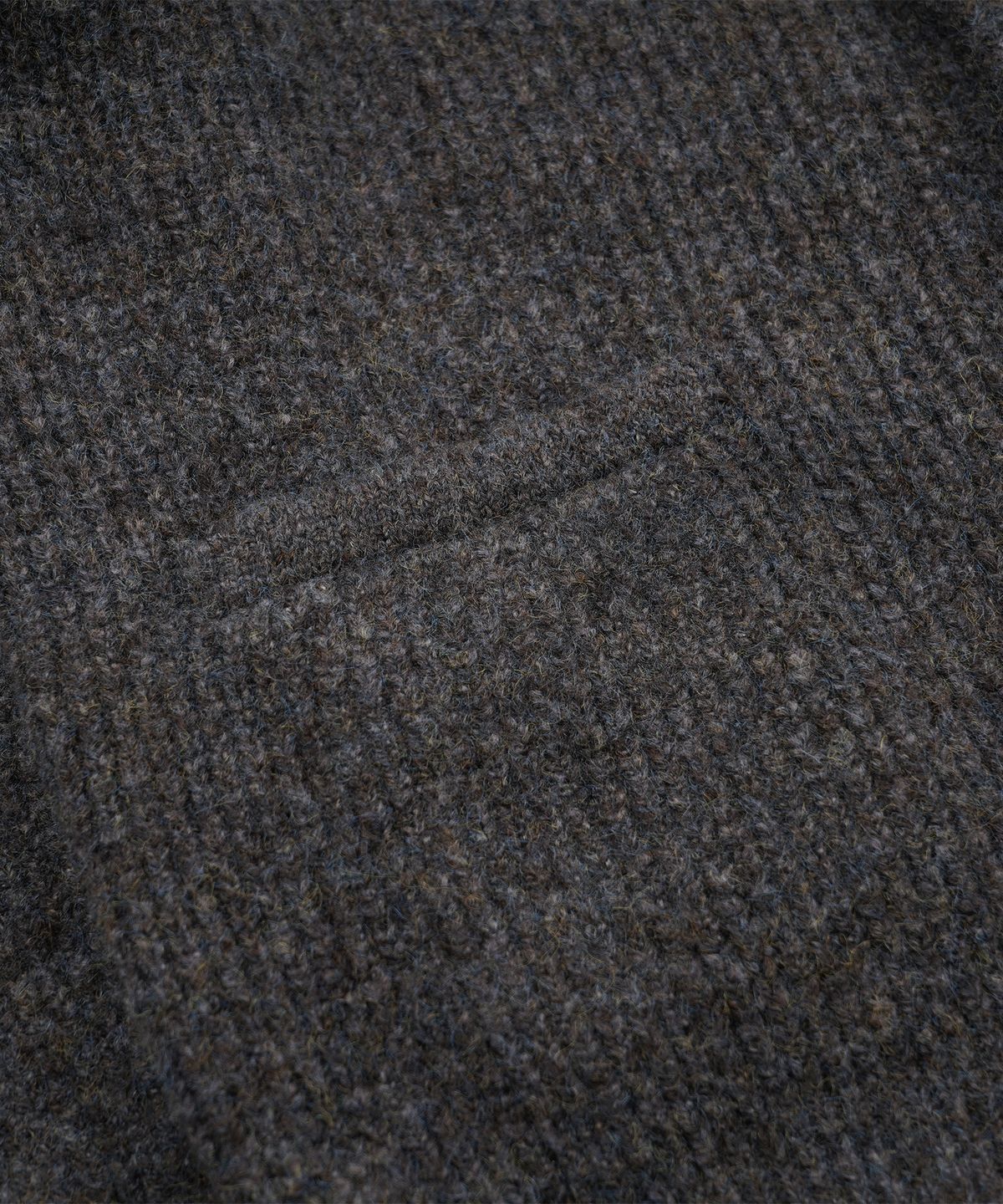 프리즘웍스(FRIZMWORKS) BRUSHED WOOL ROUND CARDIGAN _ BROWN
