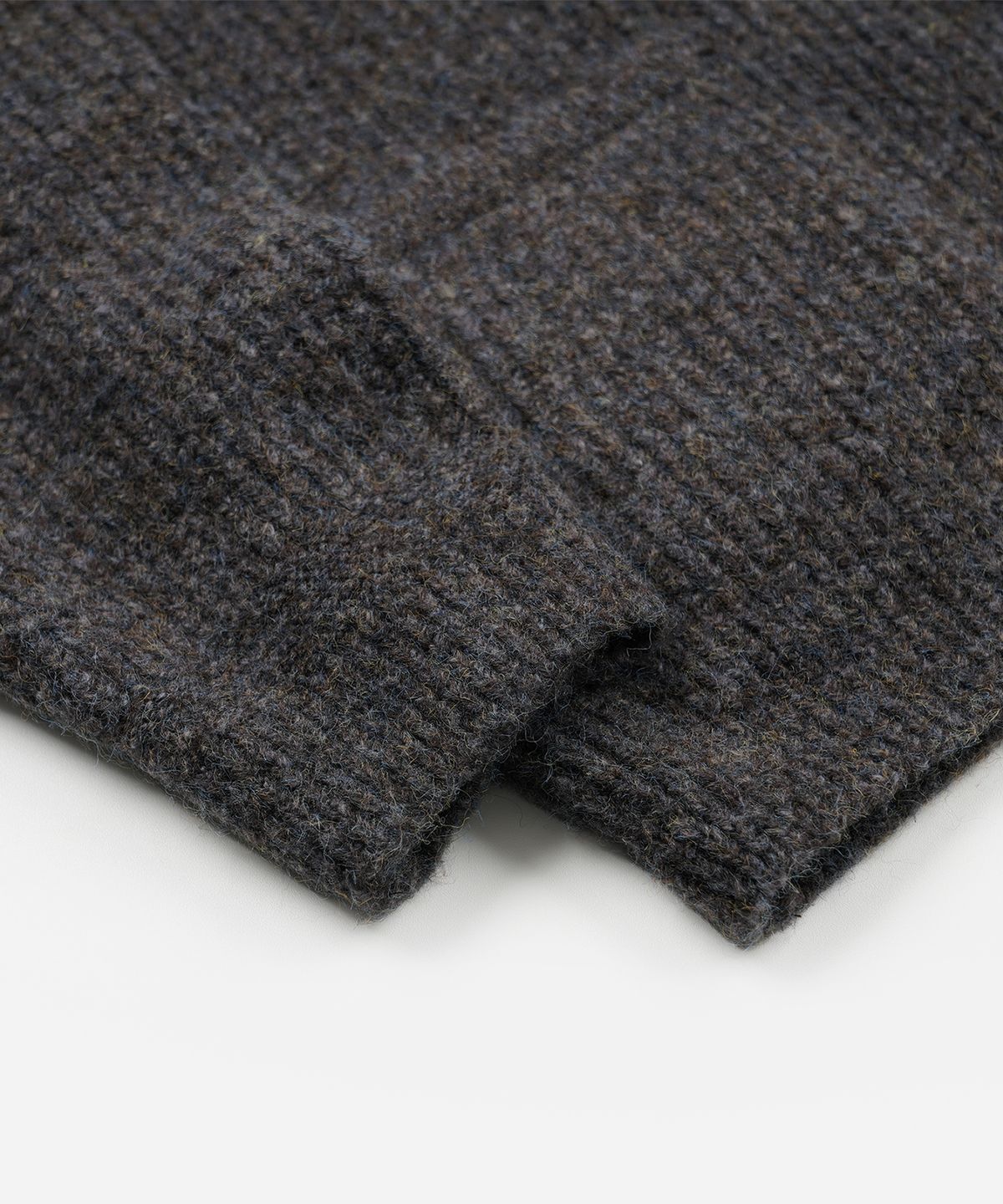 프리즘웍스(FRIZMWORKS) BRUSHED WOOL ROUND CARDIGAN _ BROWN