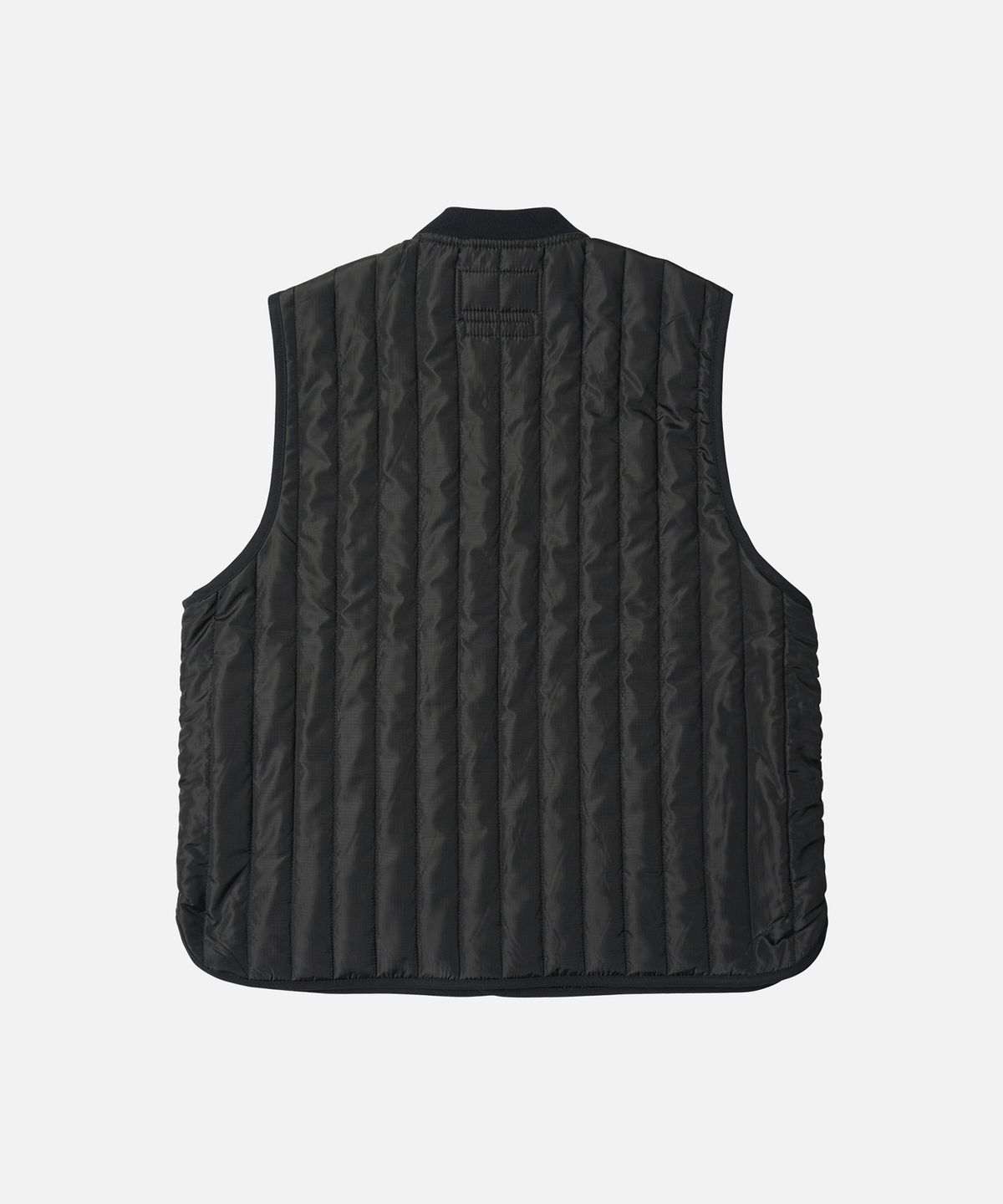 프리즘웍스(FRIZMWORKS) STRIPE QUILTED MIL LINER VEST _ BLACK