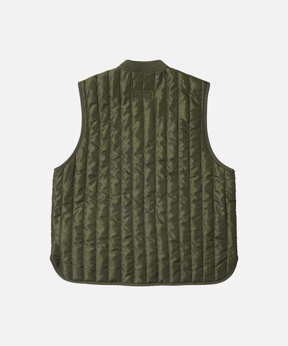 프리즘웍스(FRIZMWORKS) STRIPE QUILTED MIL LINER VEST _ OLIVE