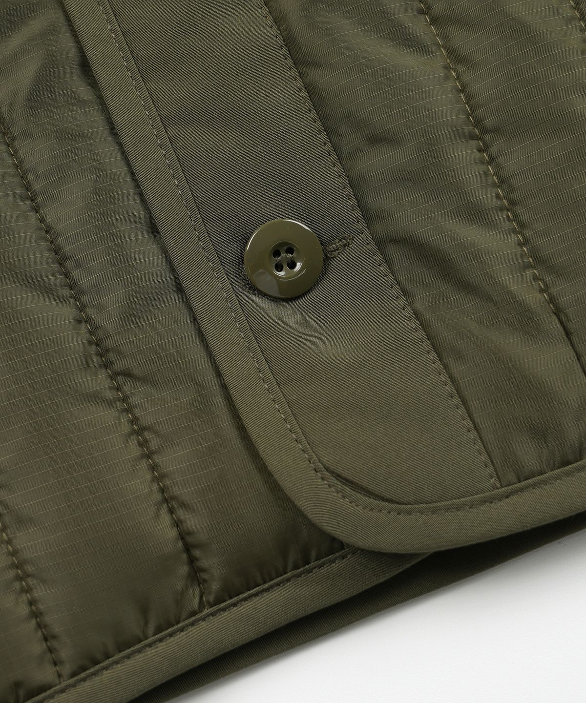 프리즘웍스(FRIZMWORKS) STRIPE QUILTED MIL LINER VEST _ OLIVE