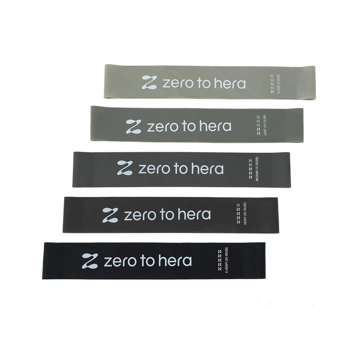 제로투히어로(ZEROTOHERO) 헤라 라텍스 루프밴드 5종 SET