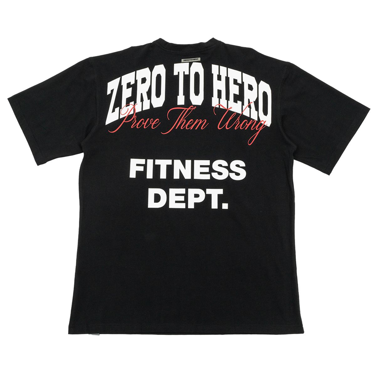 제로투히어로(ZEROTOHERO) FITNESS DEPT. 오버핏 반팔 티셔츠 [ 2 Colors ]
