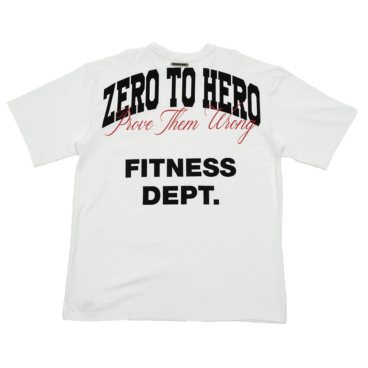 제로투히어로(ZEROTOHERO) FITNESS DEPT. 오버핏 반팔 티셔츠 [ 2 Colors ]