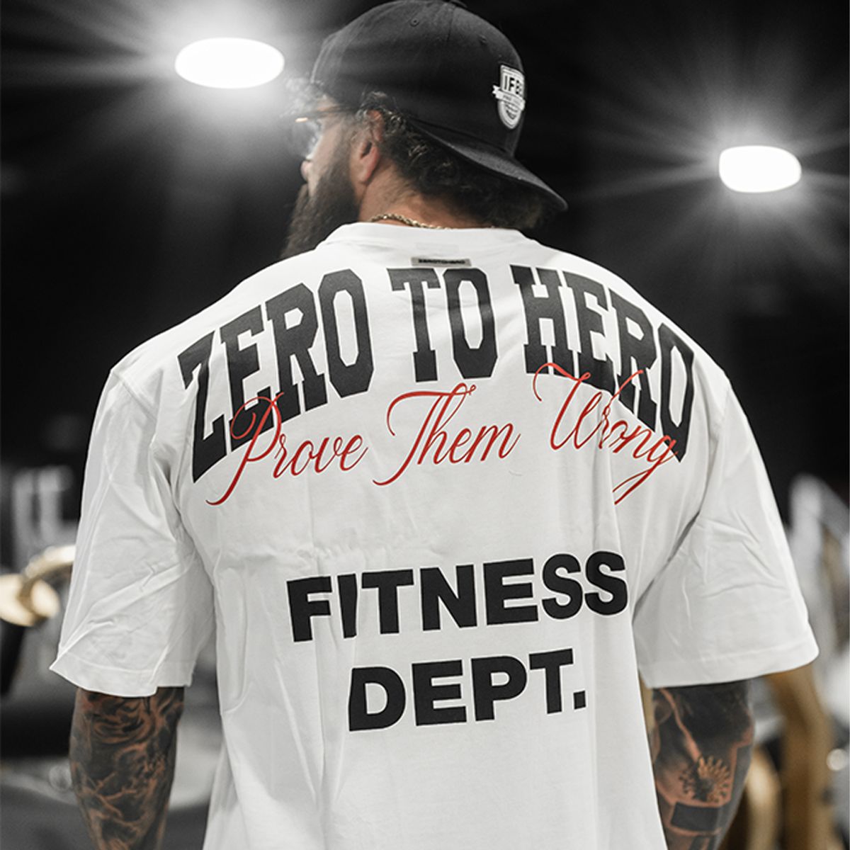 제로투히어로(ZEROTOHERO) FITNESS DEPT. 오버핏 반팔 티셔츠 [ 2 Colors ]