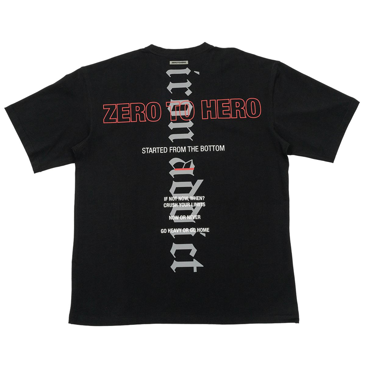 제로투히어로(ZEROTOHERO) IRON ADDICT 오버핏 반팔 티셔츠 [ 2 Colors ]