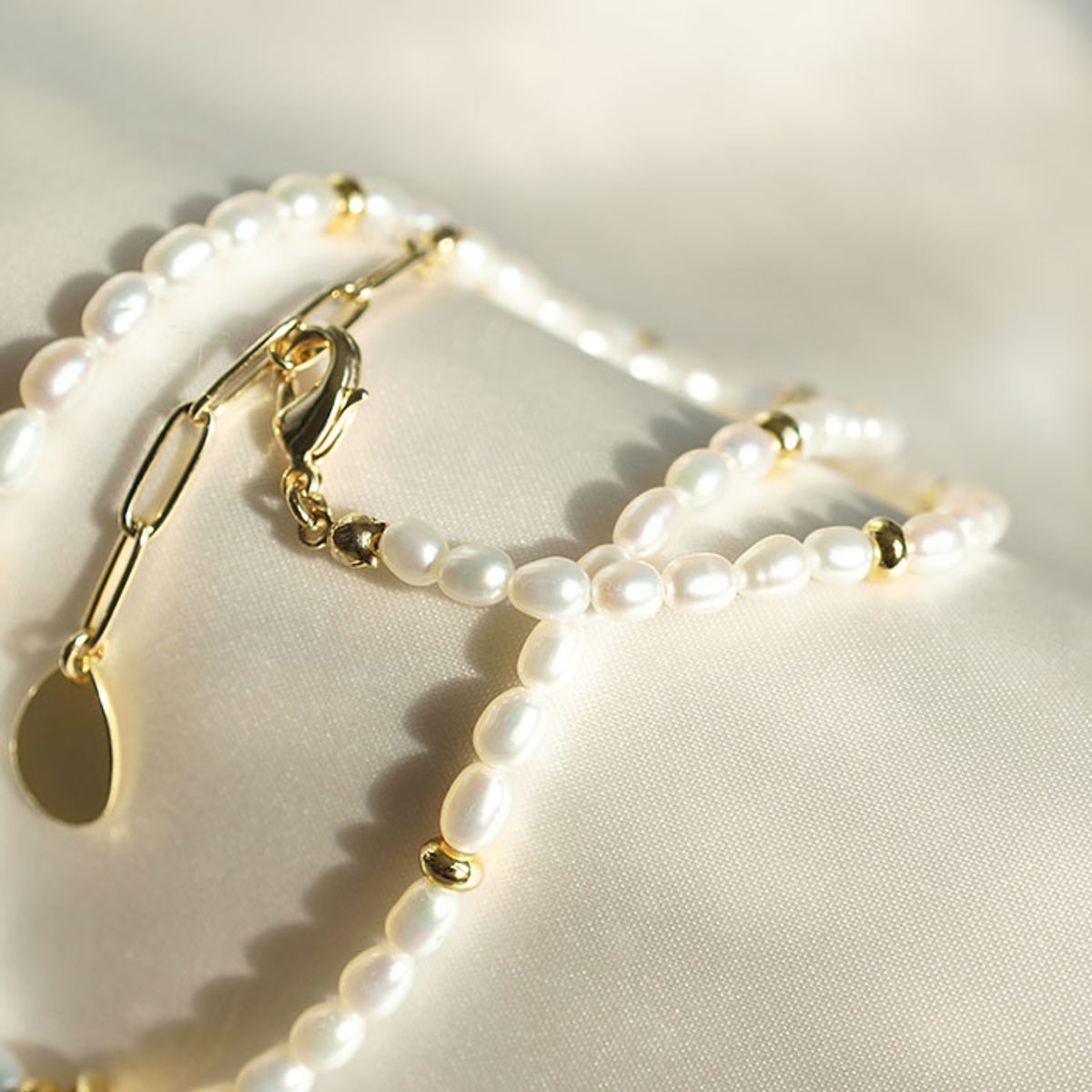 트레쥬(TREAJU) Heart Pendant Freshwater Pearl Necklace