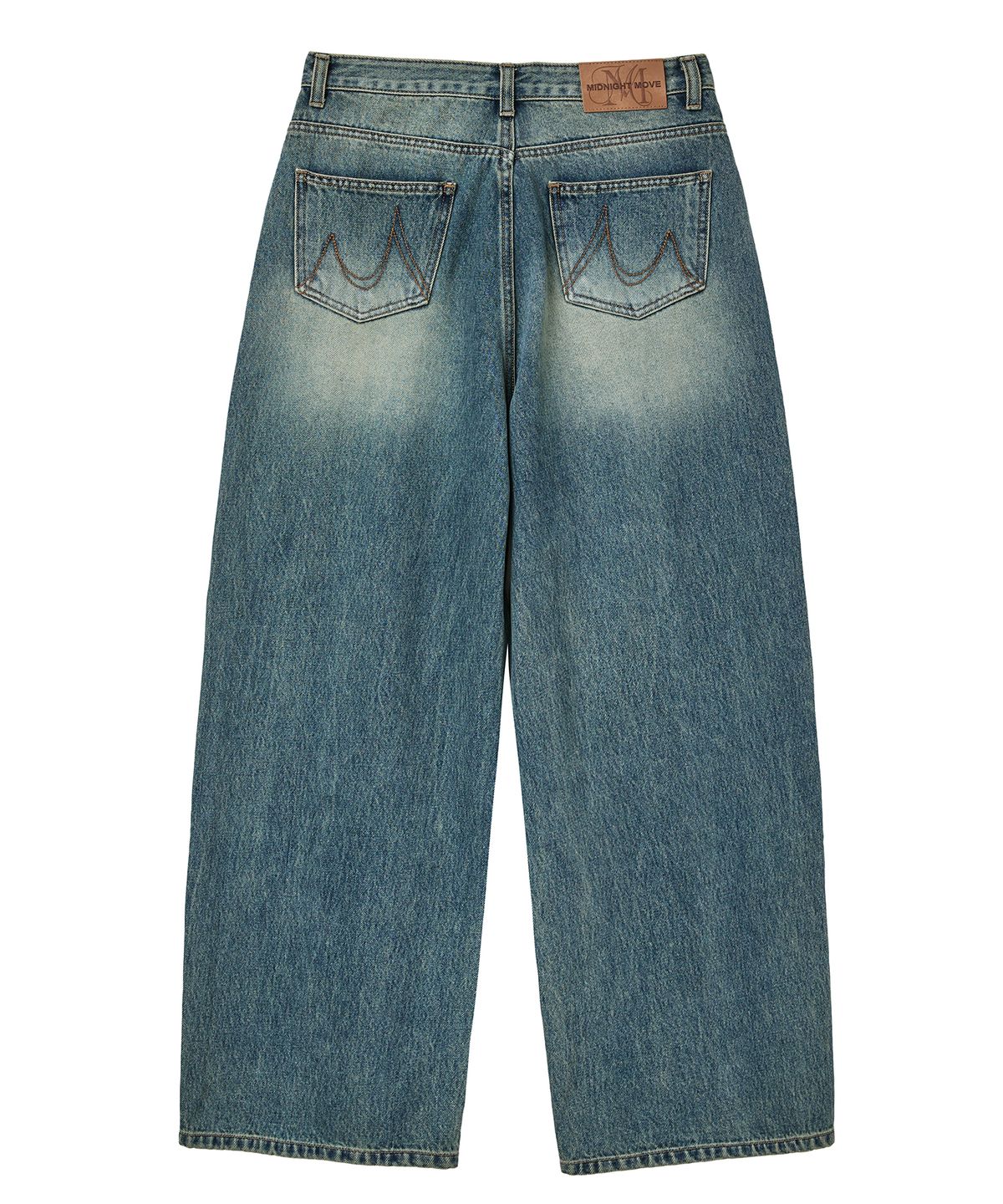 미드나잇 무브(MIDNIGHT MOVE) rv line denim pants (blue)