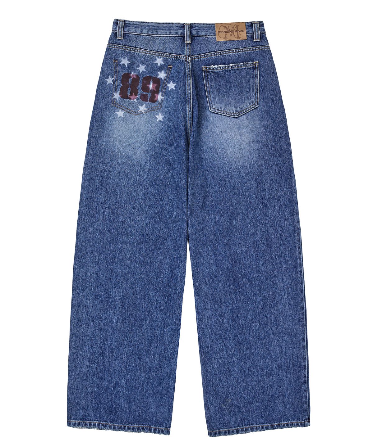 미드나잇 무브(MIDNIGHT MOVE) star denim pants (blue)