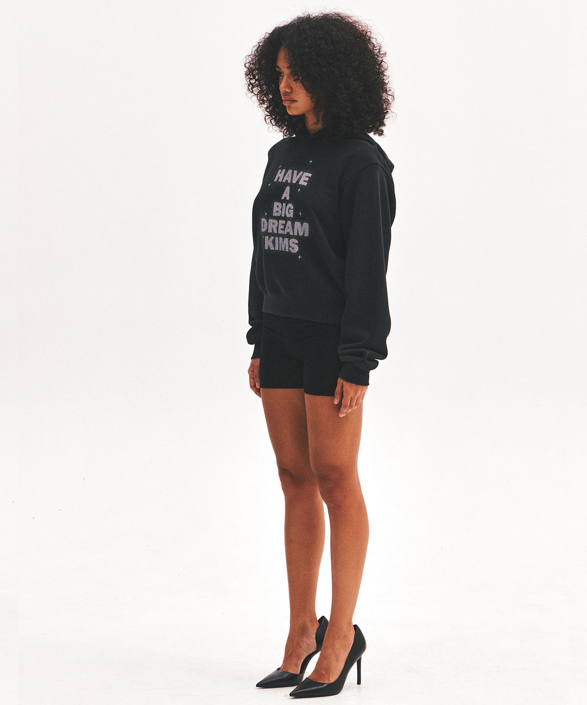킴스 프레시 코튼 마켓(KIMS FRESH COTTON MARKET) Shining Big Dream Hoodie Black
