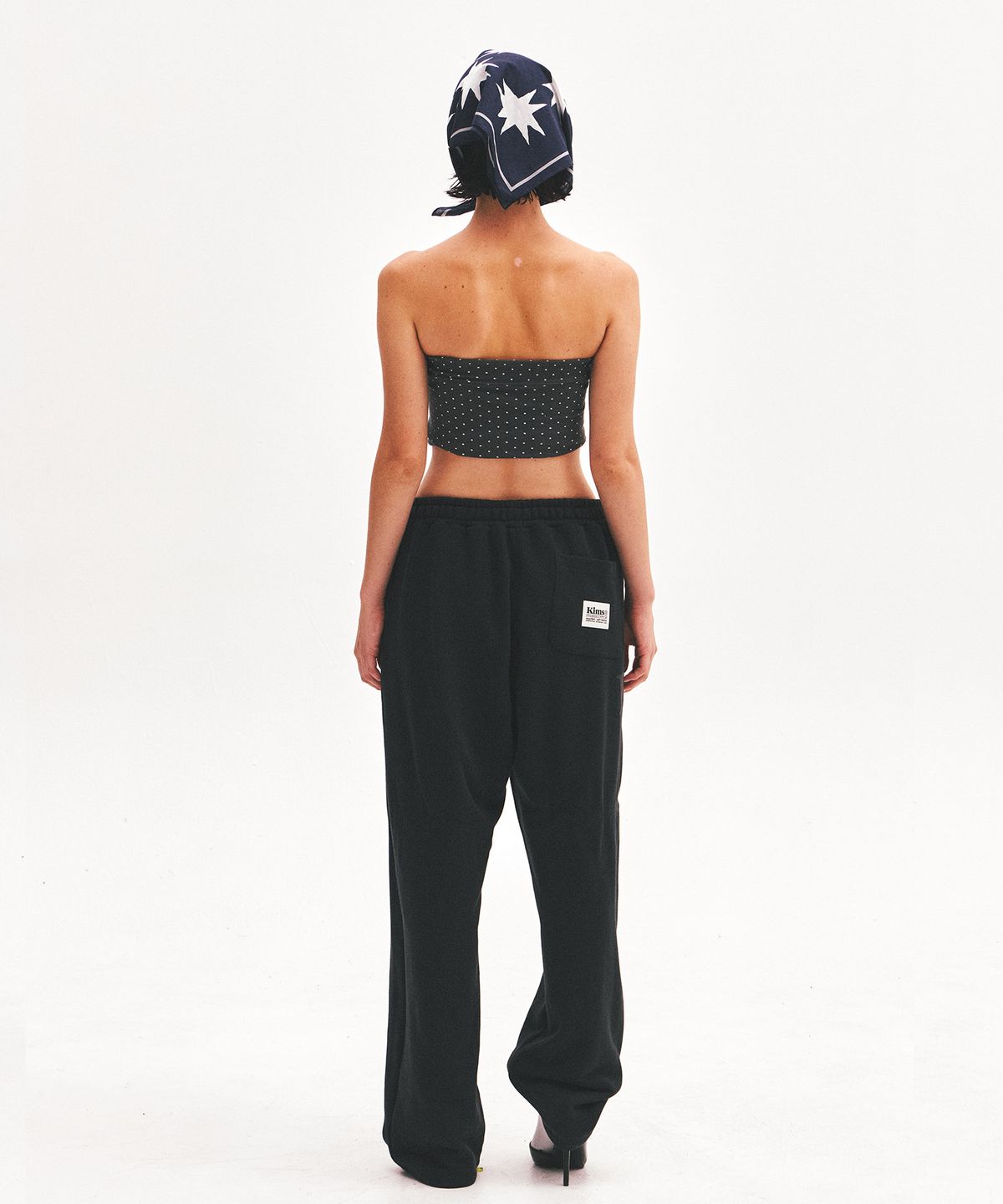 킴스 프레시 코튼 마켓(KIMS FRESH COTTON MARKET) Messy Alpha Logo Sweatpants Black