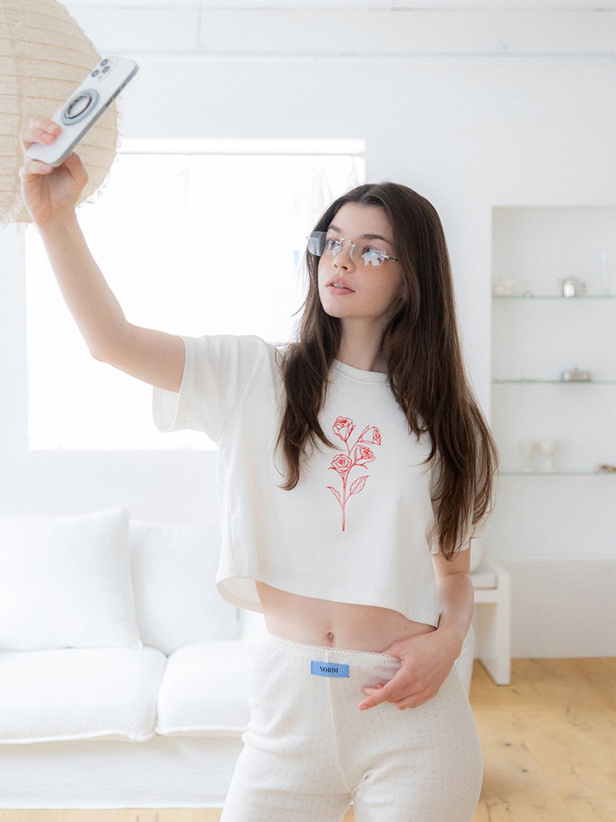 소르디(SORDI) Perfume T-Shirt_white