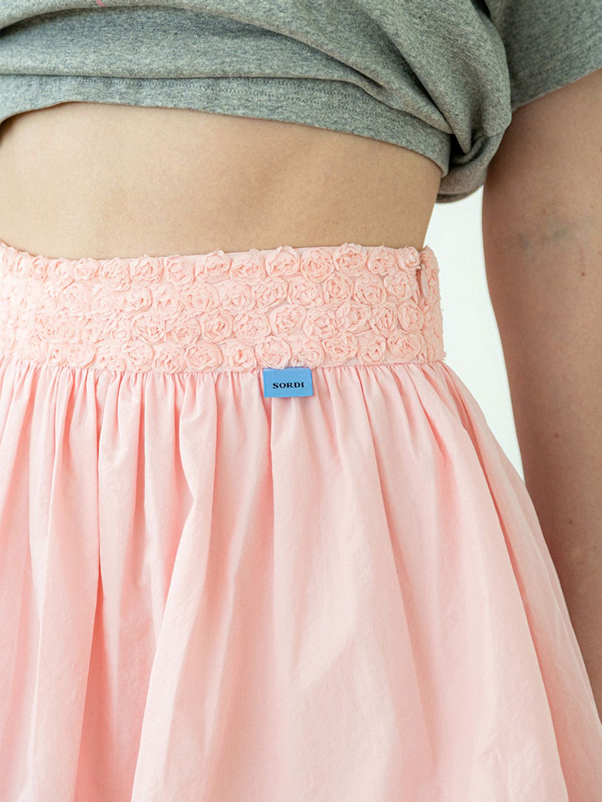 소르디(SORDI) Rose Balloon Skirt_pink