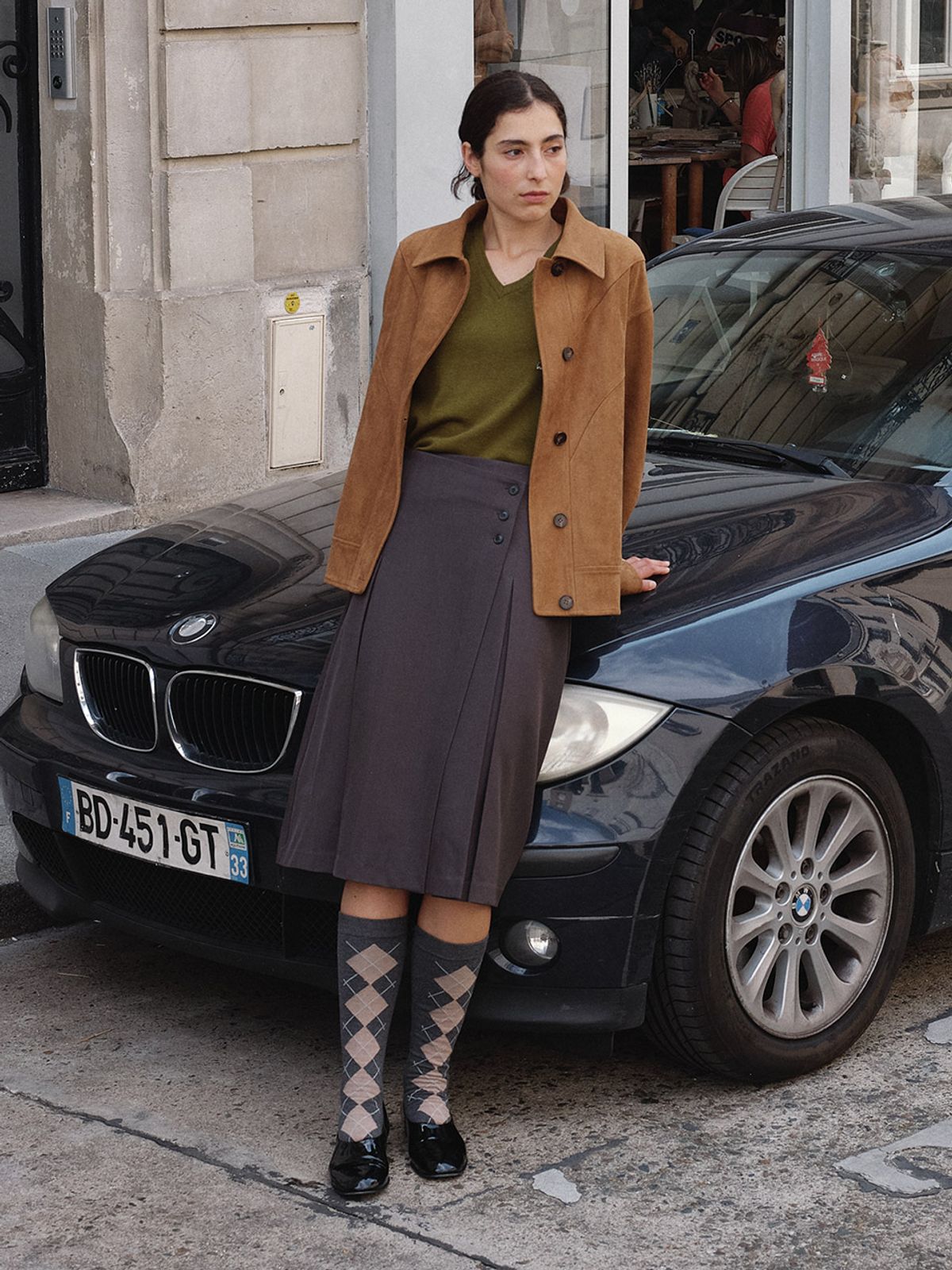 헌치(HUNCH) Unbalanced Wrap Skirt (2color)