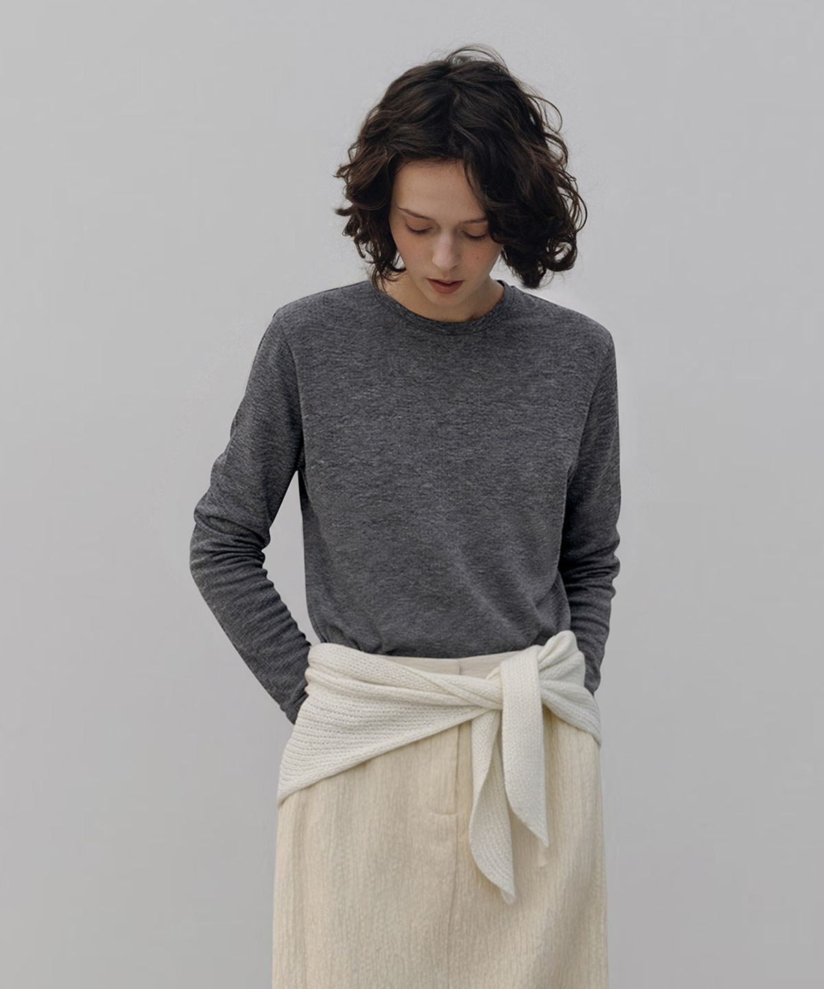 헌치(HUNCH) Round Neck T-Shirt (6color)