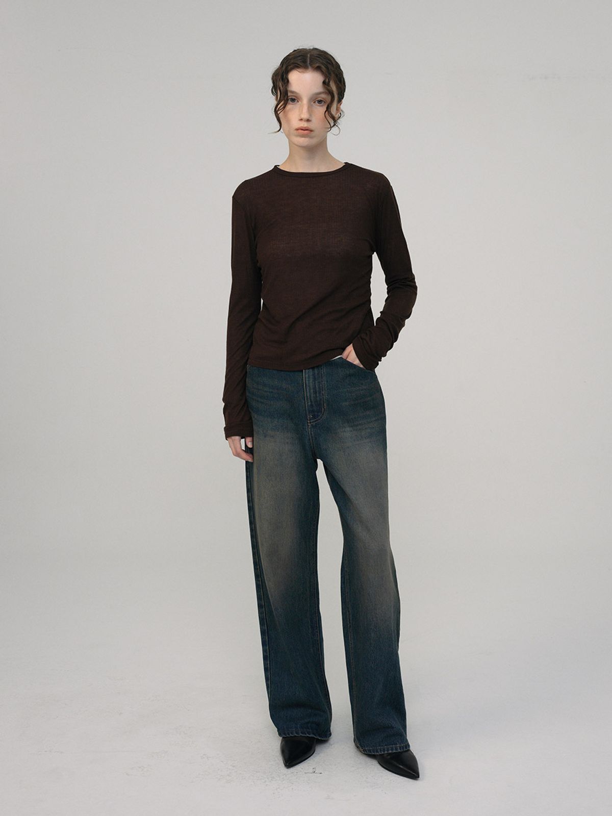 헌치(HUNCH) Round Neck T-Shirt (6color)