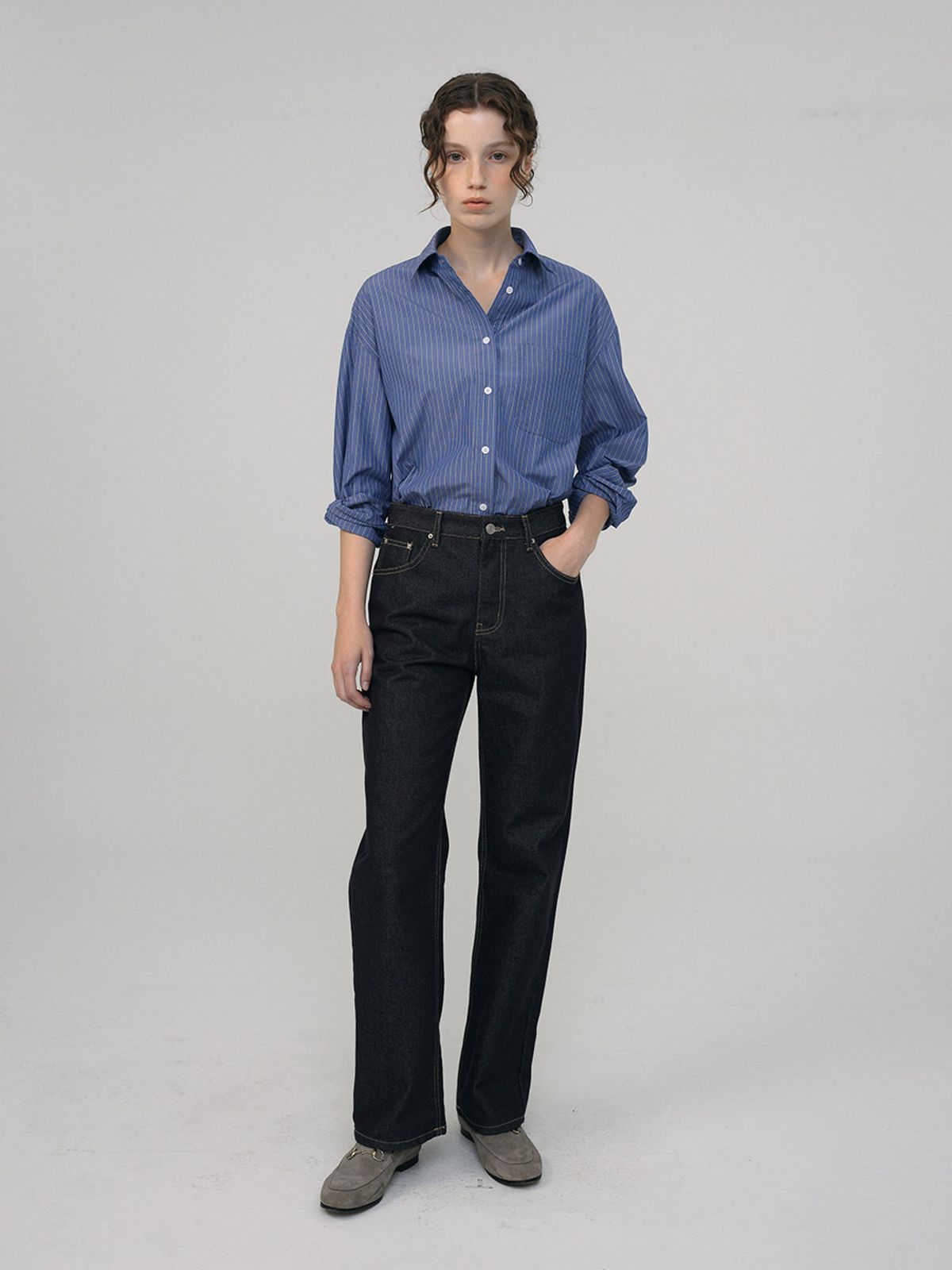 헌치(HUNCH) Unique Overfit Pocket Shirt (2color)