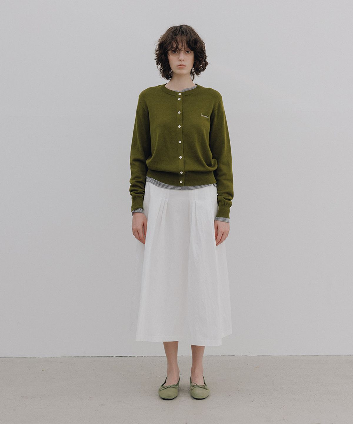 헌치(HUNCH) Basic Round-Neck Cardigan (3color)