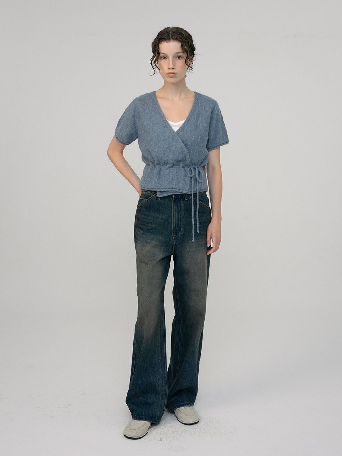 헌치(HUNCH) Mohair Wrap Cardigan (3color)