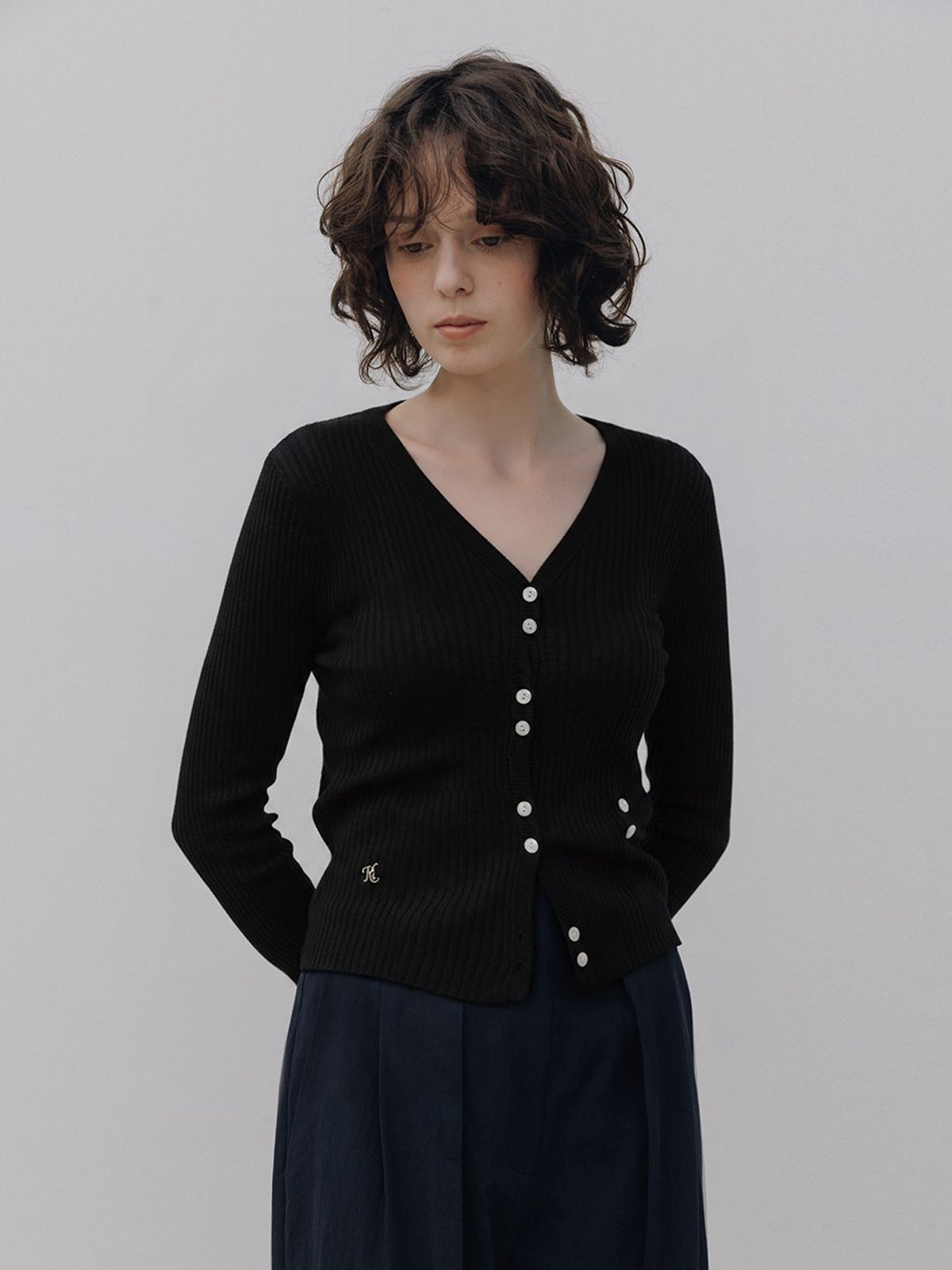 헌치(HUNCH) Double Button Cardigan (3color)