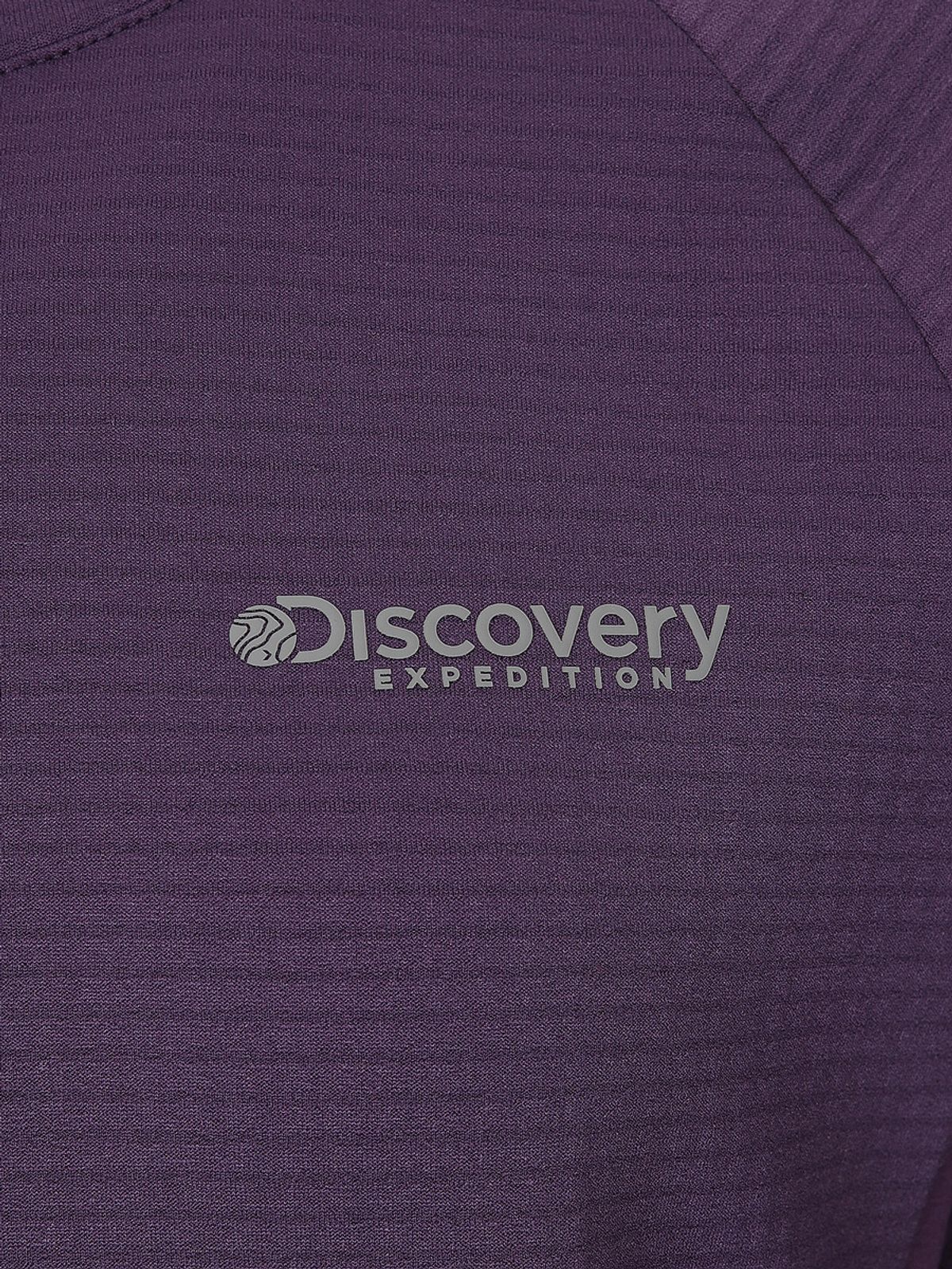 디스커버리 익스페디션(DISCOVERY EXPEDITION) 여성 그래핀 그리드 플리스 긴팔티 (PURPLE)