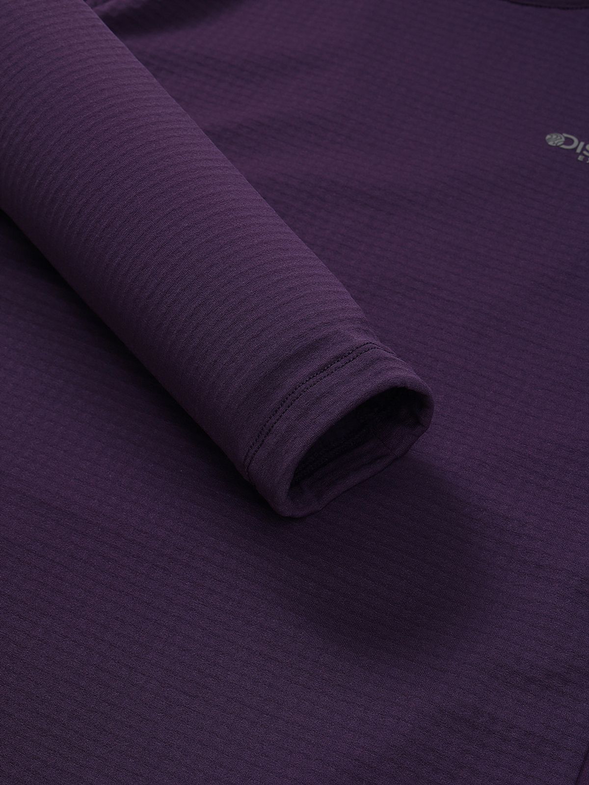 디스커버리 익스페디션(DISCOVERY EXPEDITION) 여성 그래핀 그리드 플리스 긴팔티 (PURPLE)