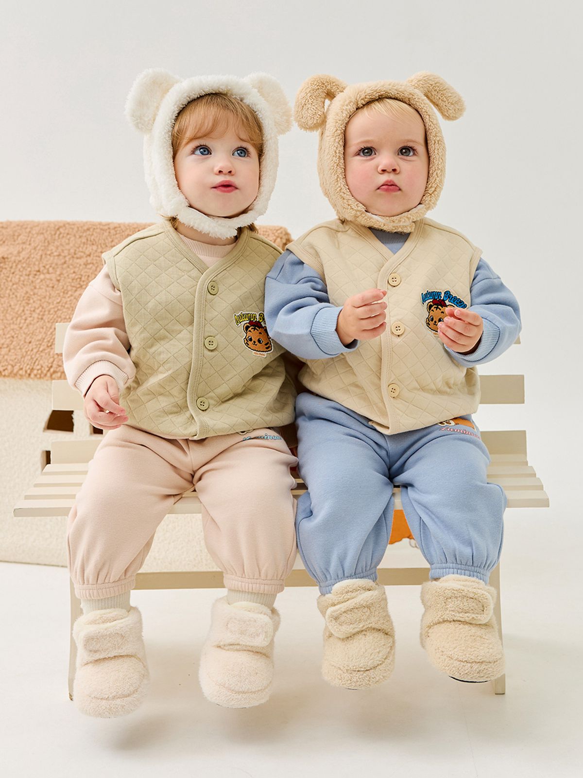 밀크베이비(MILKBABY) 아기호랑이 유아퀼팅조끼