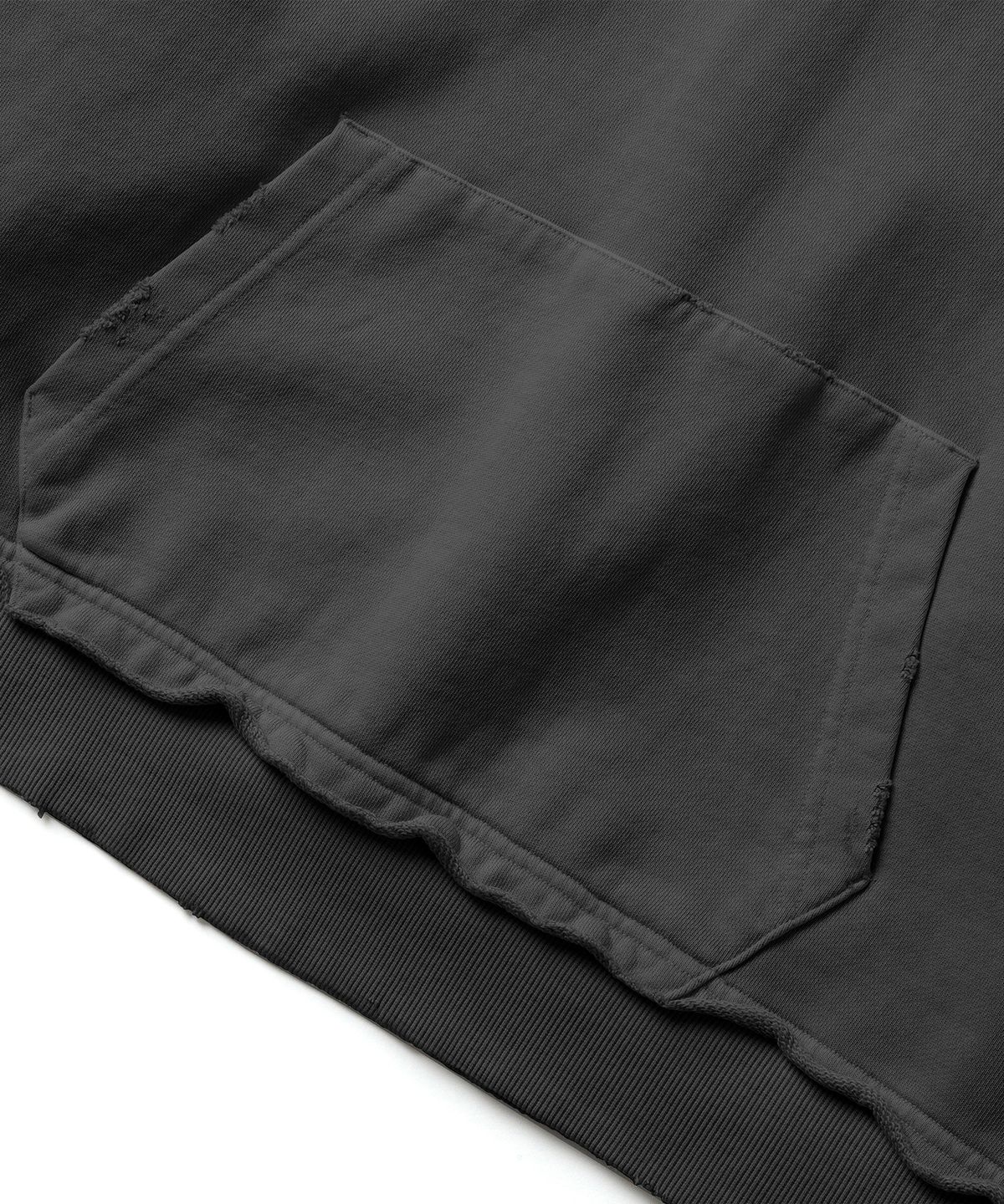 에스파이(ESFAI) VTG CROP HOODIE (CHARCOAL)