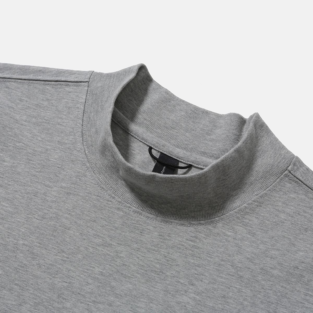 모이프(MOIF) [AW25] BAGGY MOCKNECK L/S TEE / HEATHER GRAY