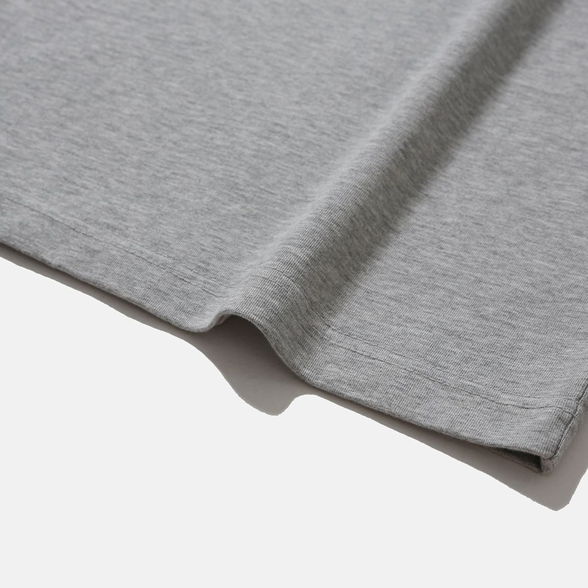 모이프(MOIF) [AW25] BAGGY MOCKNECK L/S TEE / HEATHER GRAY