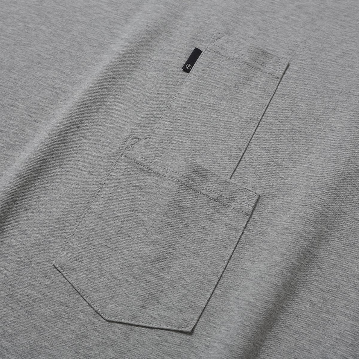 모이프(MOIF) [AW25] BAGGY MOCKNECK L/S TEE / HEATHER GRAY