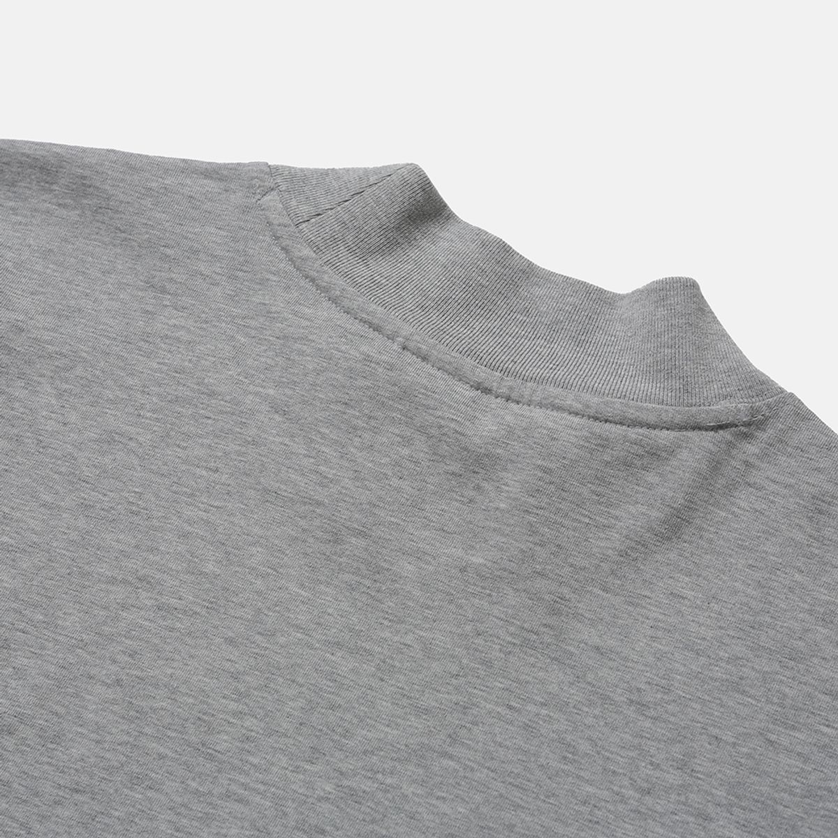 모이프(MOIF) [AW25] BAGGY MOCKNECK L/S TEE / HEATHER GRAY