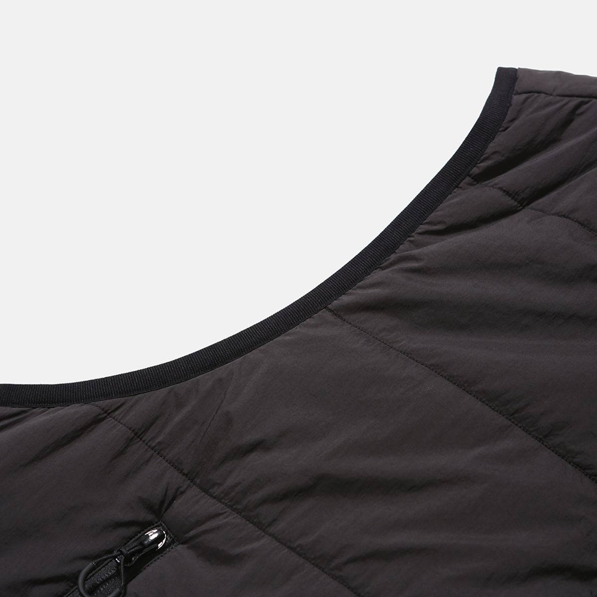 모이프(MOIF) [AW25] REVERSIBLE PUFF VEST / BLACK/ECRU