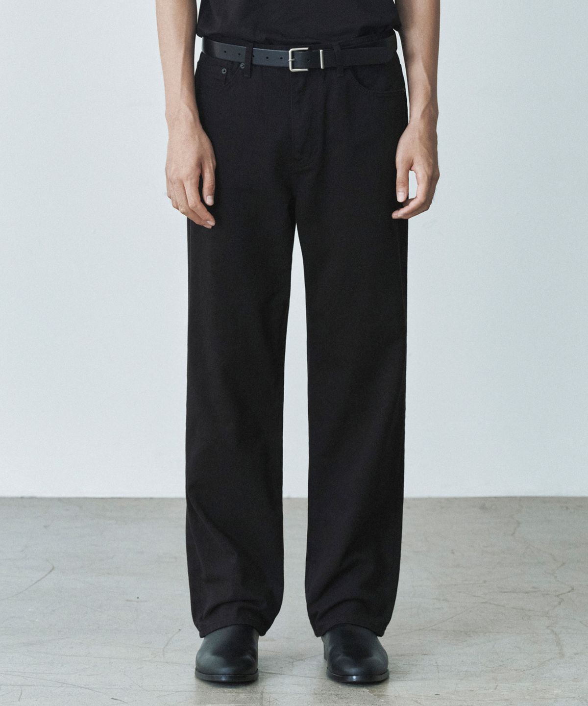 브랜디드(BRANDED) 1730 SOFT BLACK JEANS [WIDE STRAIGHT]