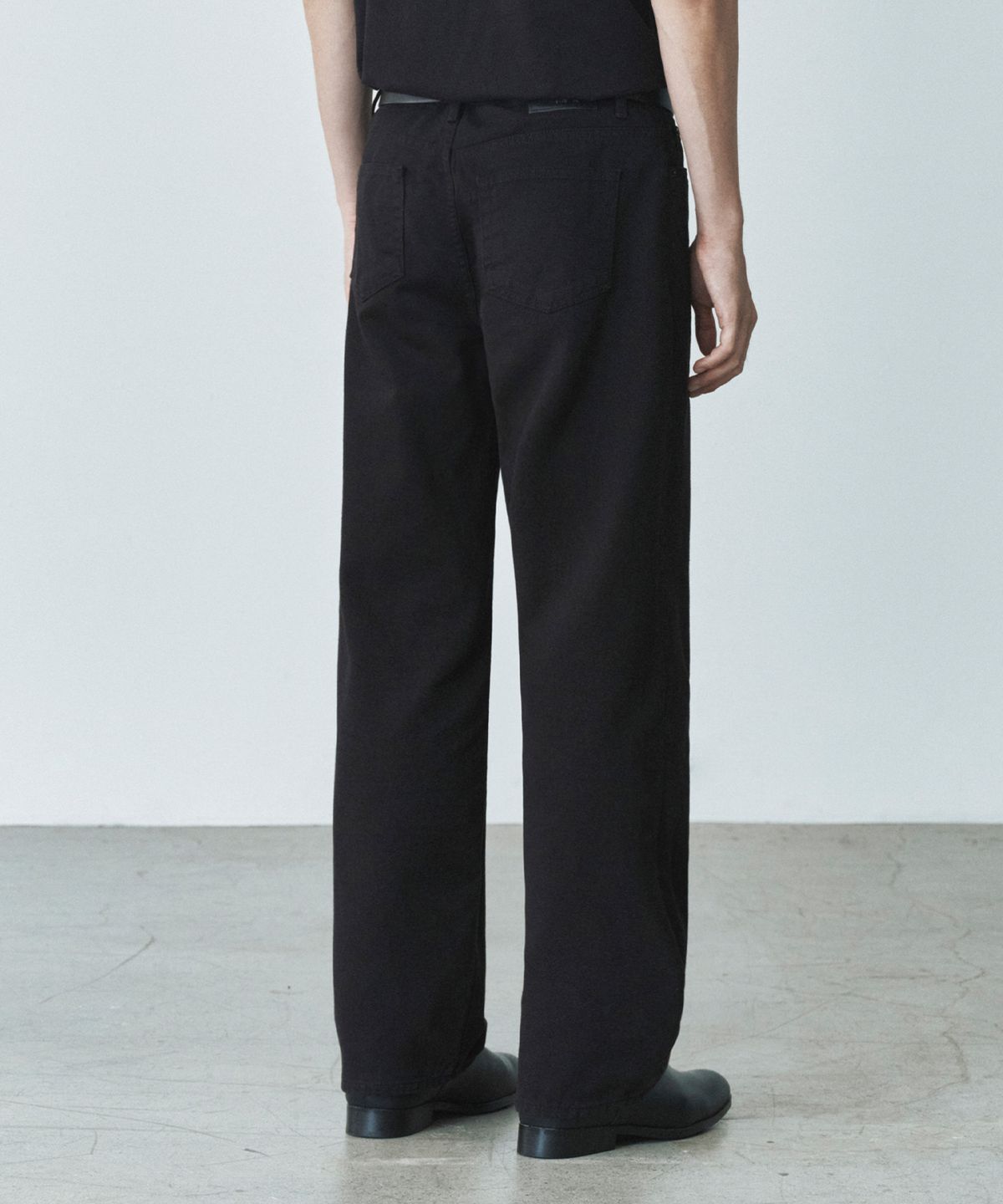 브랜디드(BRANDED) 1730 SOFT BLACK JEANS [WIDE STRAIGHT]