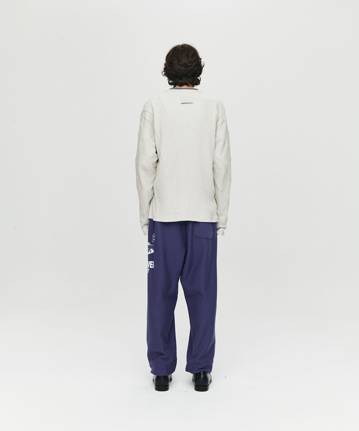 호이테(HEUTE) HET CLOSED OUT CAR SWEATPANTS (PURPLE)