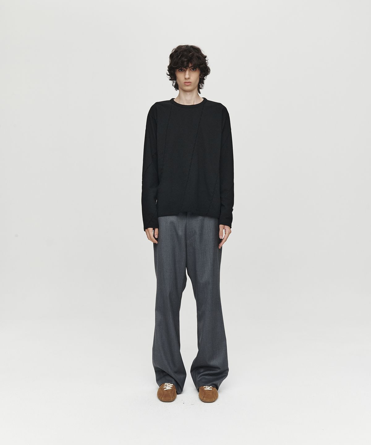호이테(HEUTE) WOOL SLIM PANTS (GREY)