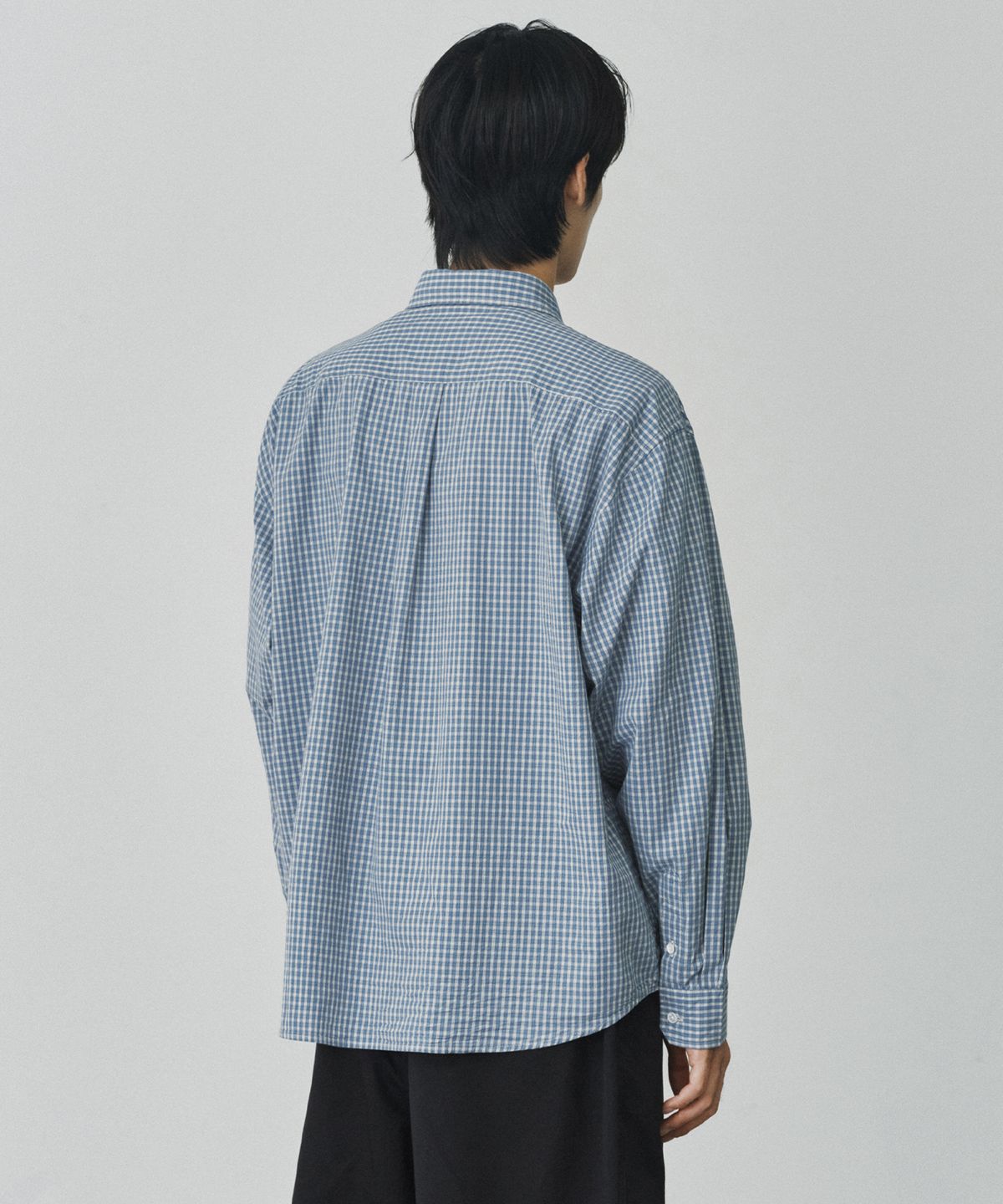 브랜디드(BRANDED) MUSE CHECK SHIRT [OCEAN BLUE]