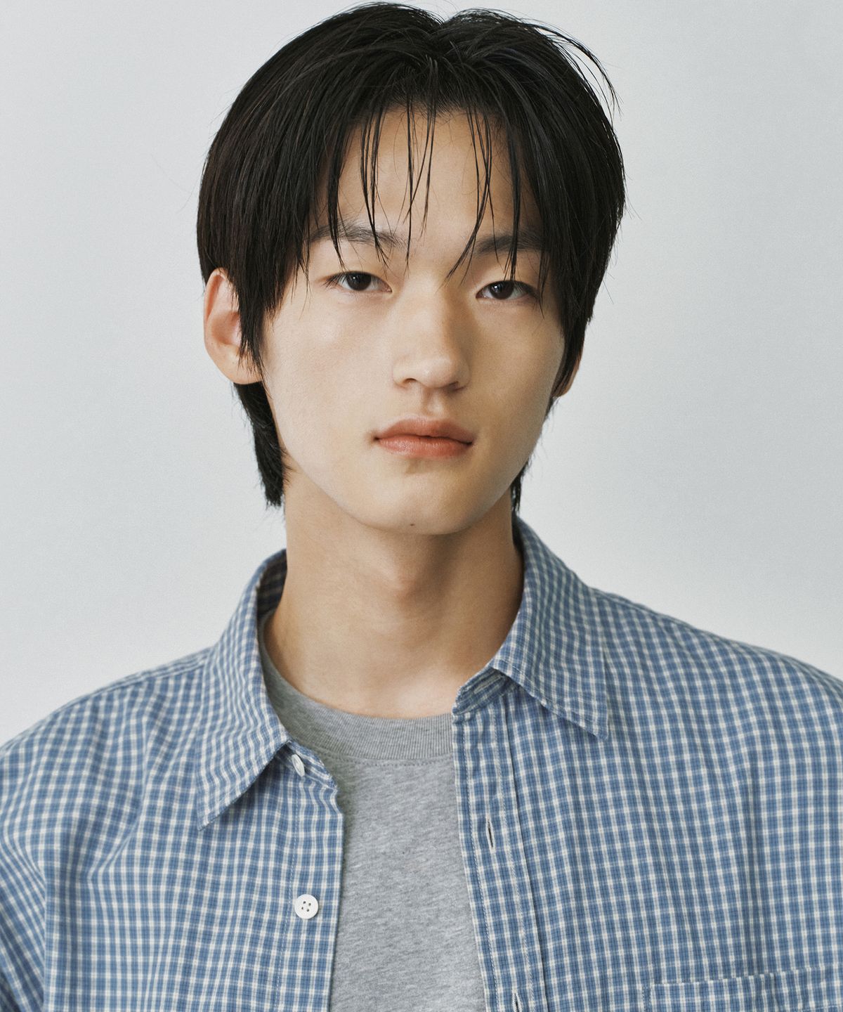 브랜디드(BRANDED) MUSE CHECK SHIRT [OCEAN BLUE]