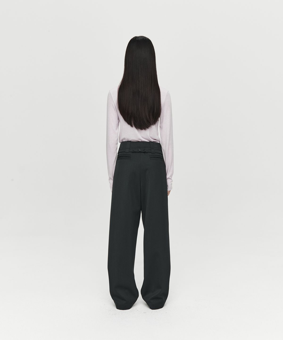 호이테(HEUTE) WOOL LINE TURTLENECK (LIGHT PINK)