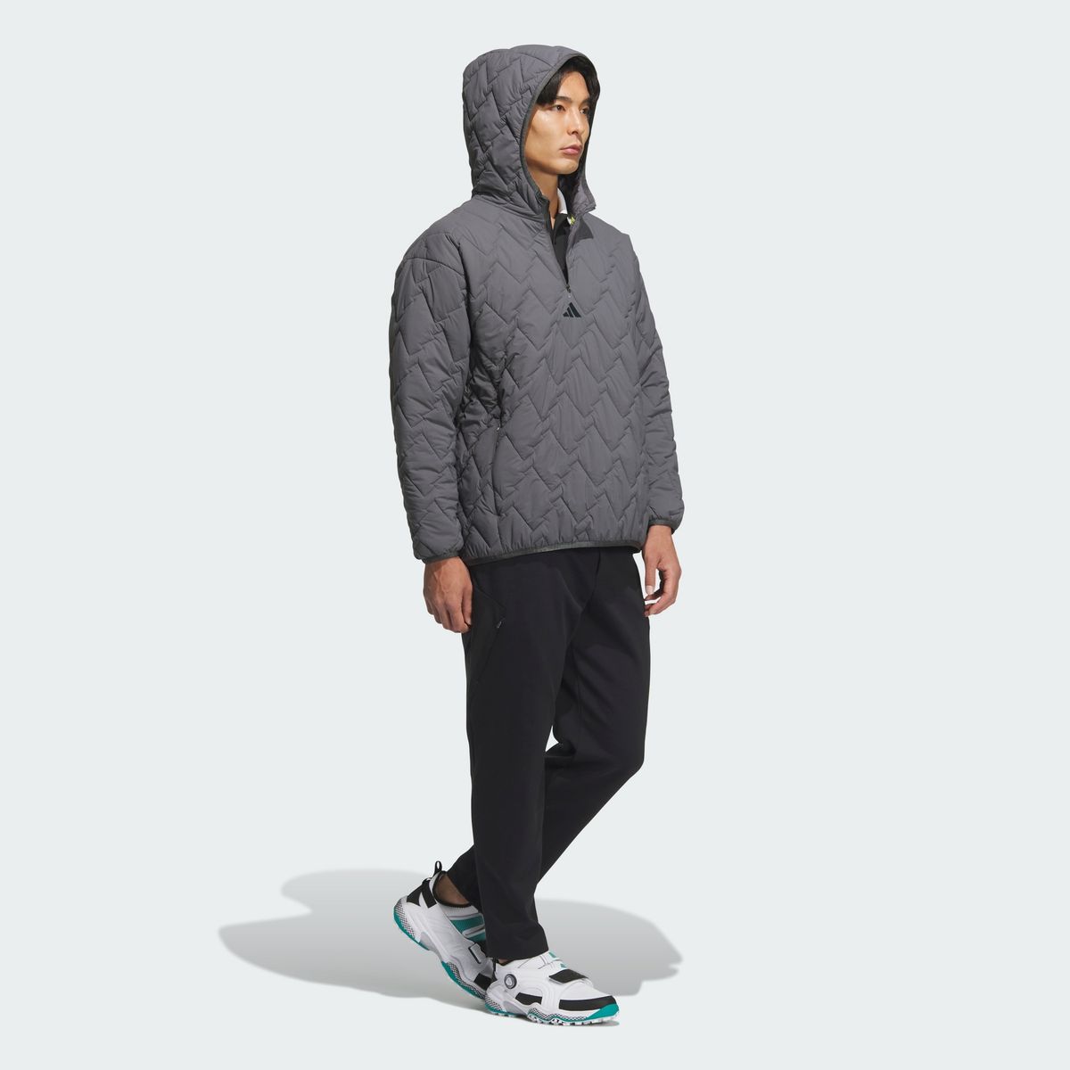 아디다스 골프(ADIDAS GOLF) 1/4 지퍼 패디드 풀오버 롱 슬리브 JM9599