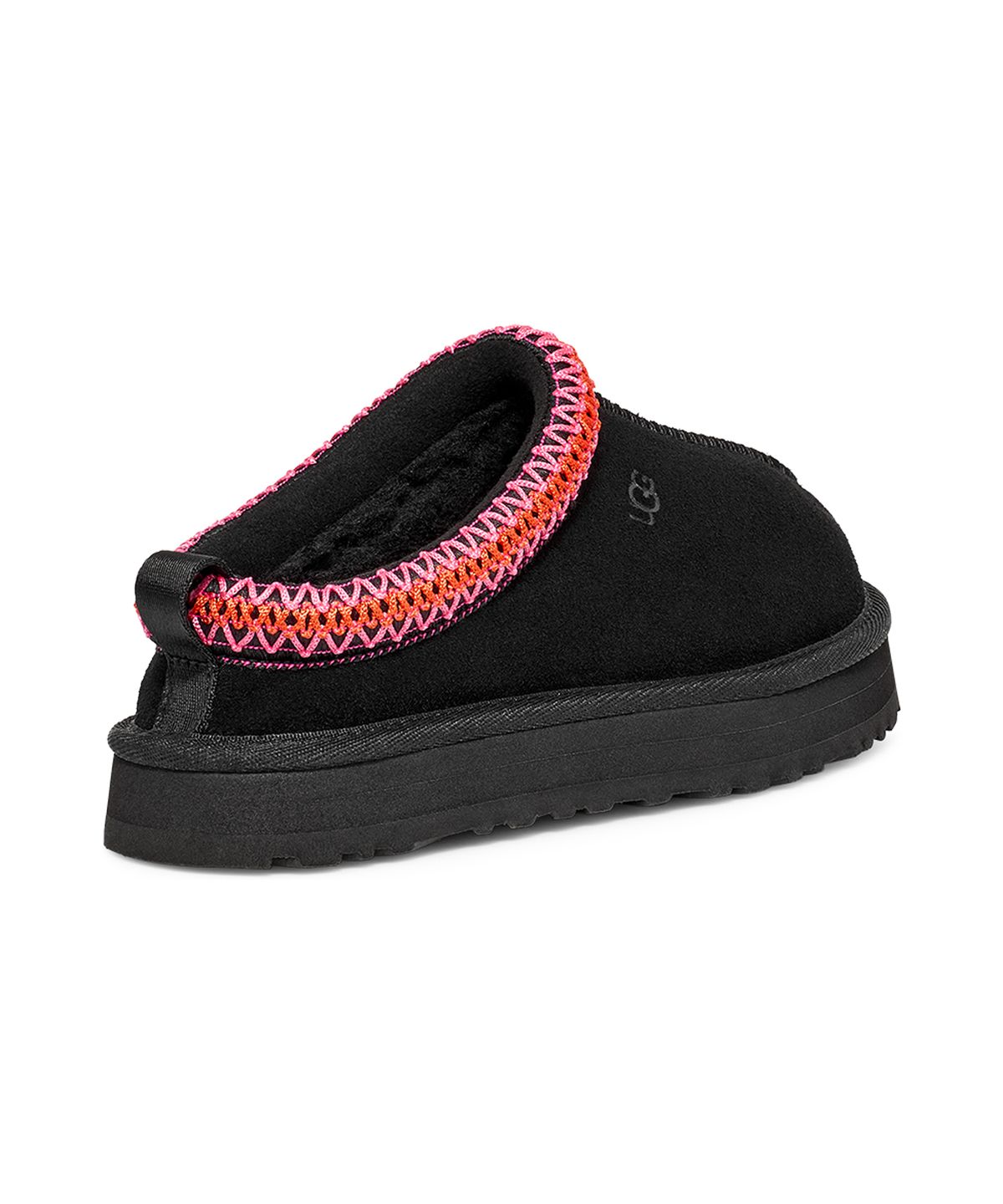 어그 키즈(UGG KIDS) [키즈] 스티치 칼라 플랫폼 슬리퍼 (타즈)_블랙/멀티
