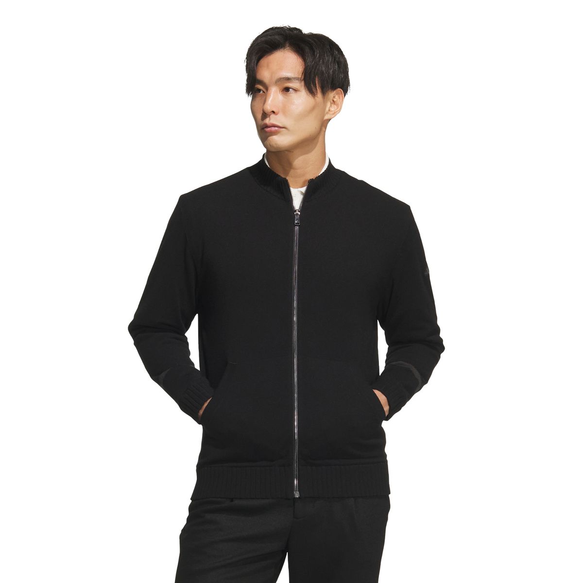 아디다스 골프(ADIDAS GOLF) 방풍 안감 풀지퍼 니트 스웨터 JM9531