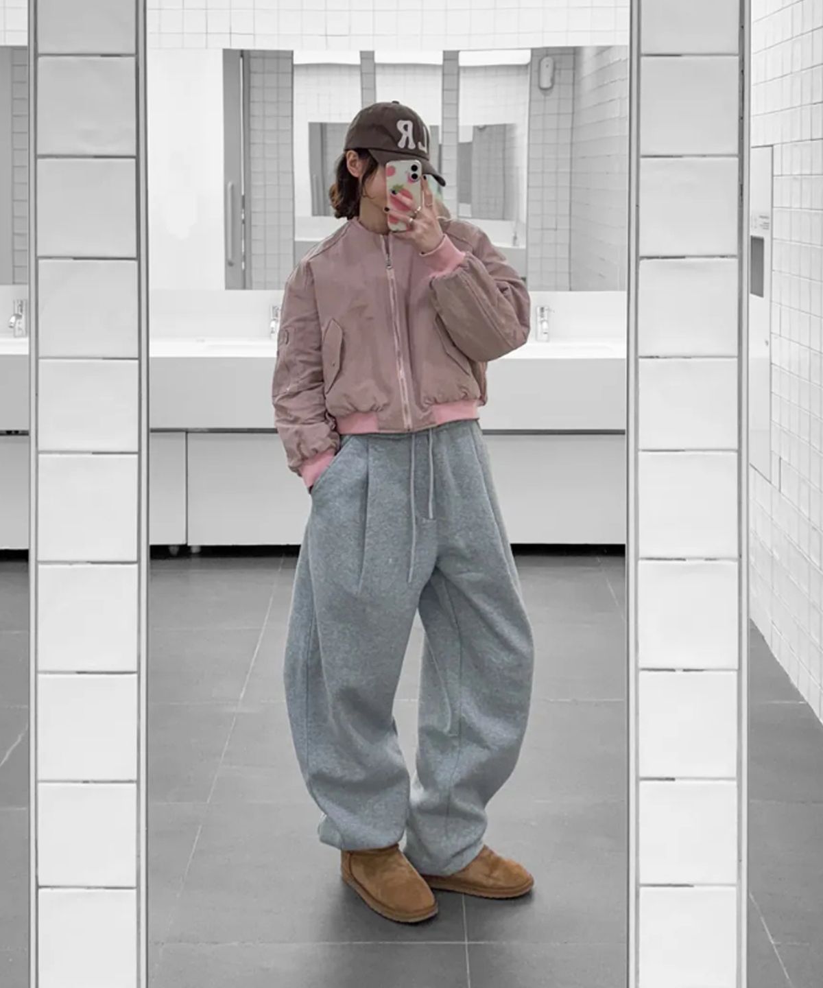 언아웃핏(AOTT) 세미 와이드 벌룬핏 스웻팬츠 6color
