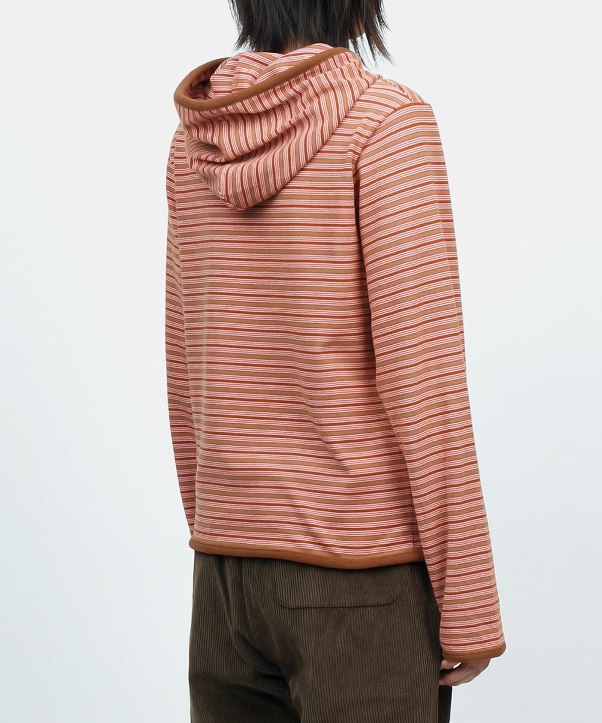 써넥트(SUNNECT) Stripe Taped Hoodie - Pink