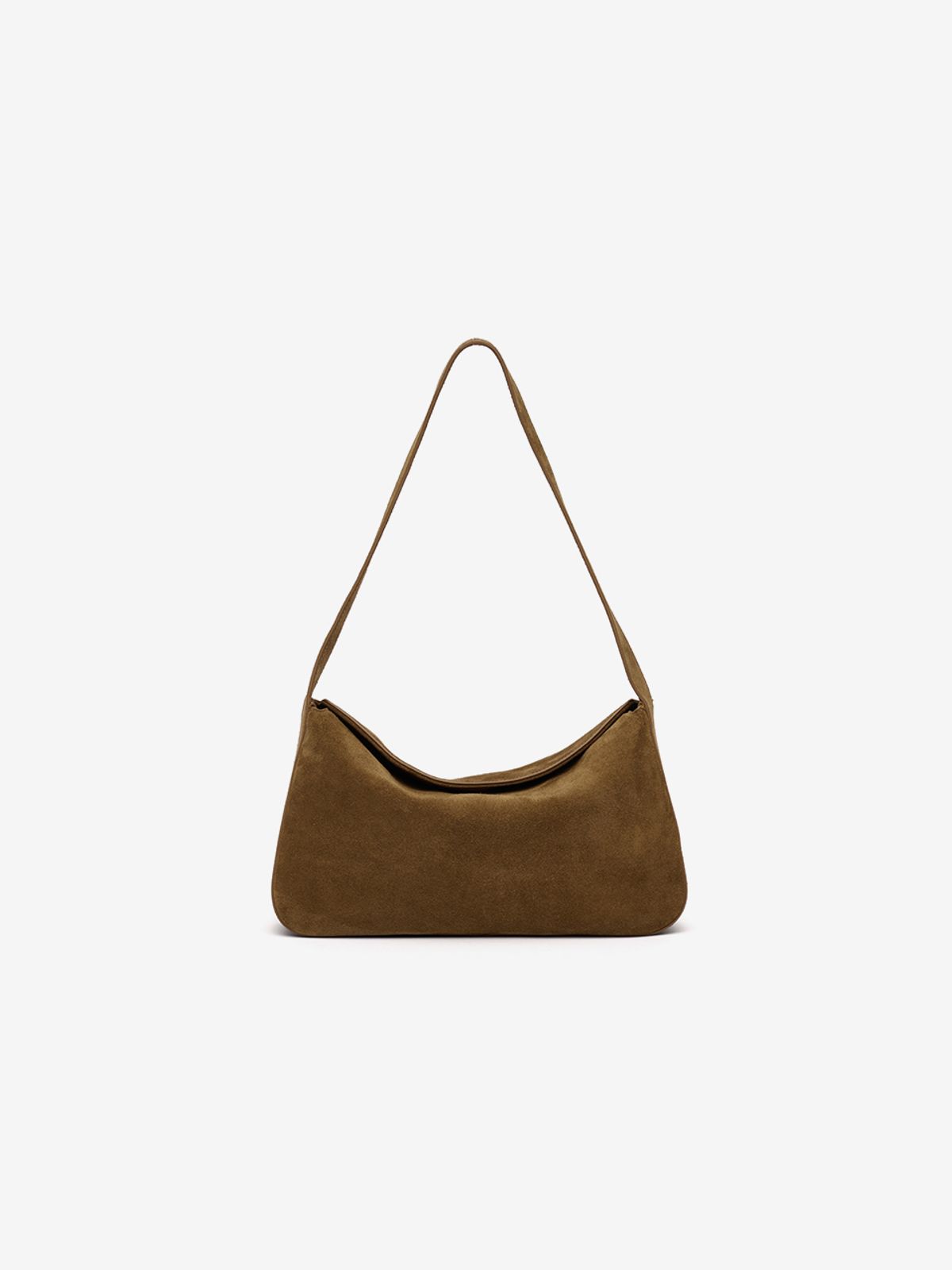 르니나(LENINA) ILIANA suede shoulder bag_GOLD BROWN