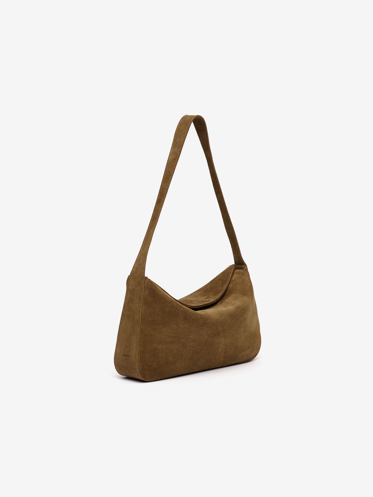 르니나(LENINA) ILIANA suede shoulder bag_GOLD BROWN