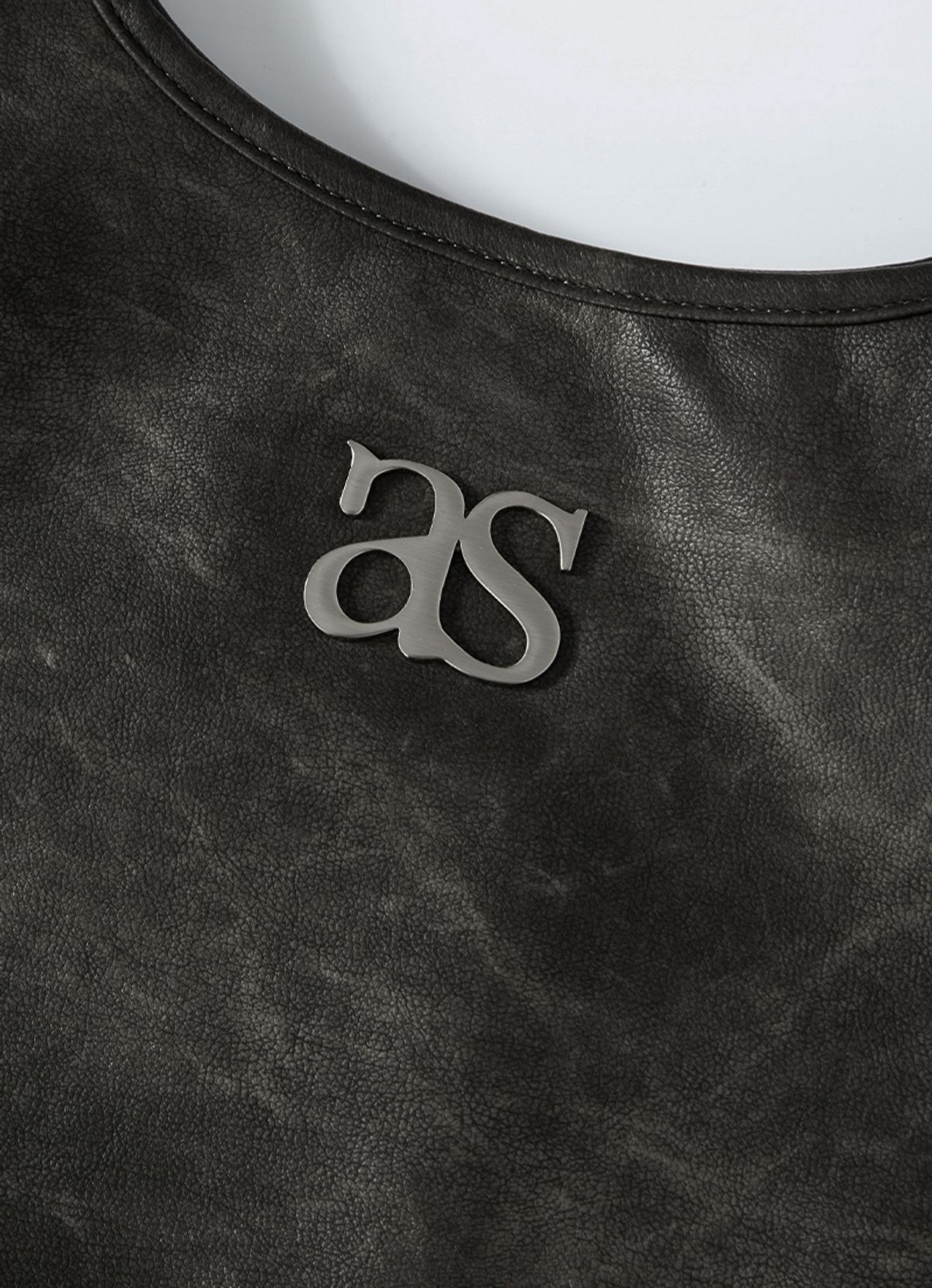애즈온(ASON) RICKY SHOULDER BAG / CRACK BROWN
