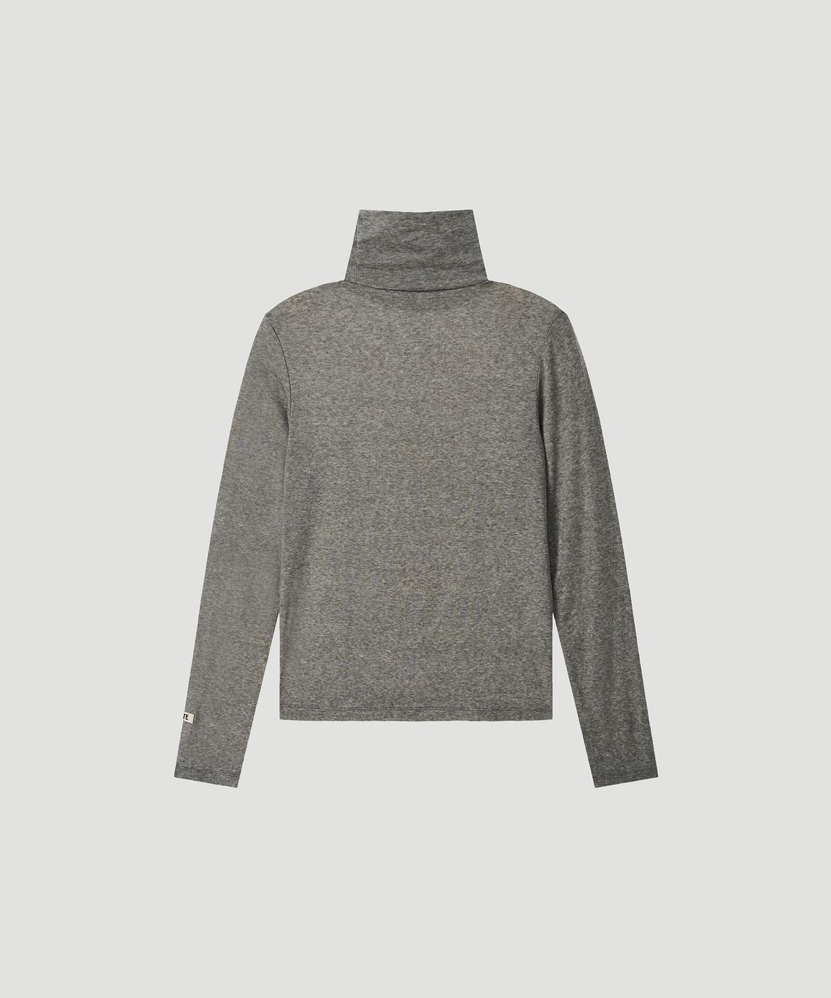호이테(HEUTE) WOOL LINE TURTLENECK (CHARCOAL)