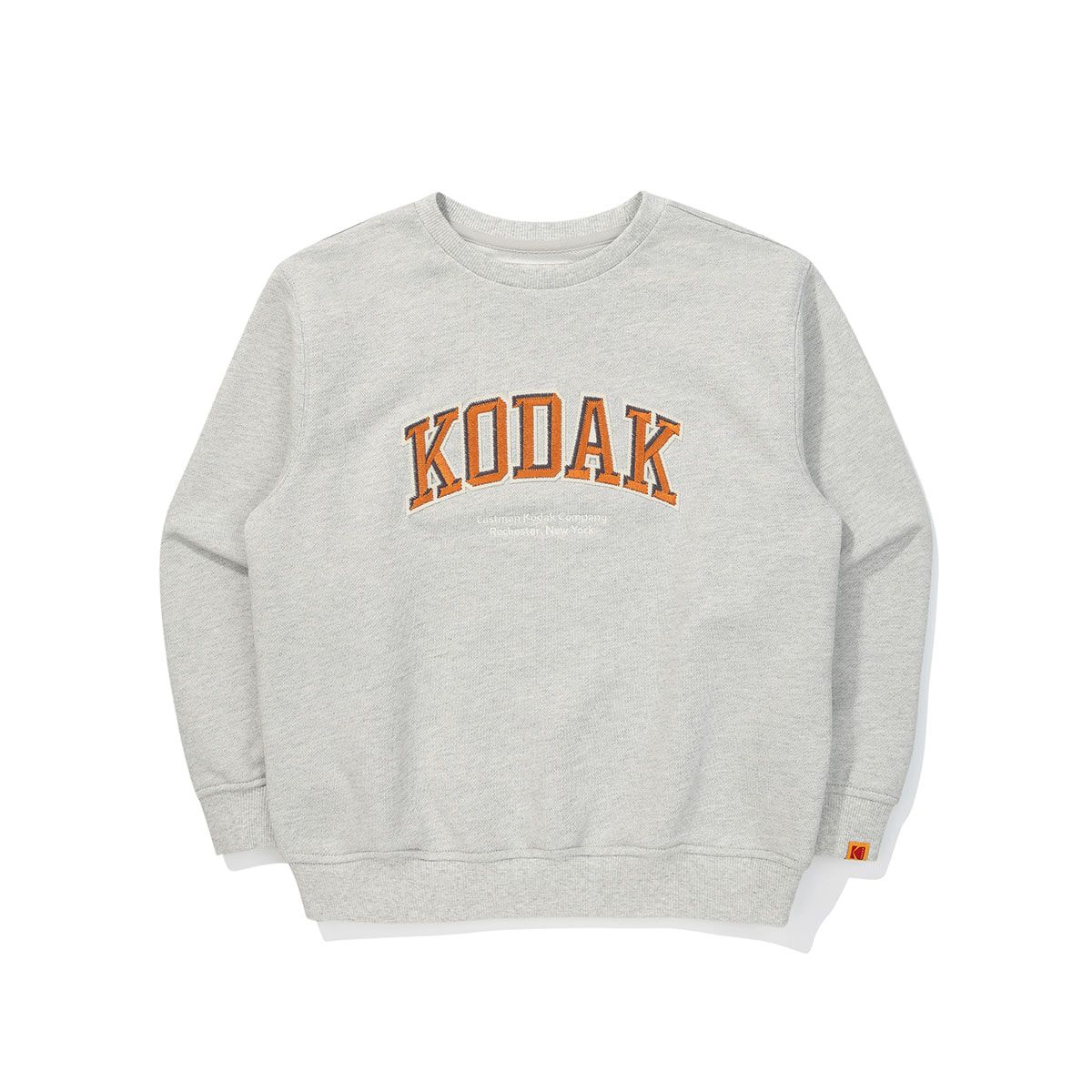 코닥 키즈(KODAK KIDS) 레터링 맨투맨 키즈 MELANGE GREY